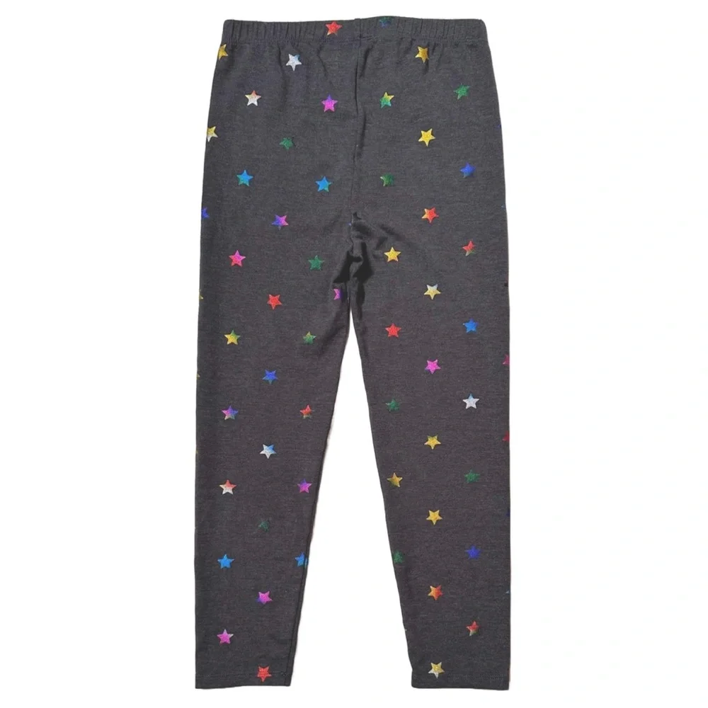 Gap Kids Scattered Metallic Stars Cropped Leggings